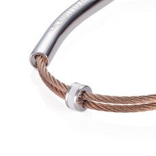 Bracciale Steel Wire Rosè/Silver